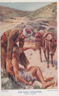 BURRO Animales Religión Vintage Antiguo CPA Tarjeta Postal #PAA181.ES - Donkeys