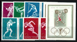 ● RUSSIA 1972 ֍ Olimpiadi Di Monaco ● Sport ️● N. 3836 / 40 + BF 76 ** ● 2 Serie Completa ● Cat. 14,00 € ● Lotto 3257 ● - Nuovi
