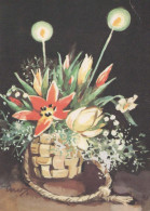 FLORES Vintage Tarjeta Postal CPSM #PBZ277.ES - Flowers