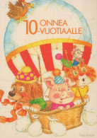 FELIZ CUMPLEAÑOS 10 Año De Edad NIÑO Vintage Tarjeta Postal CPSM #PBT880.ES - Birthday