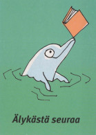 DELFÍNs Animales Vintage Tarjeta Postal CPSM #PBS670.ES - Dolphins