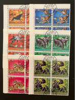 Guinea Bissau 1978 - Endangered Animals Stamps Set Block Four CTO - Guinée-Bissau