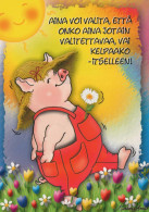 CERDOS Animales Vintage Tarjeta Postal CPSM #PBR760.ES - Pigs
