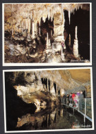 66 Roussillon Pyrénées Grottes Des Grandes Canalettes Corneilla Villefranche De Conflent Lot 2 Cartes - Autres & Non Classés