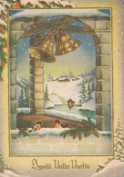 Feliz Año Navidad Vintage Tarjeta Postal CPSM #PBN314.ES - New Year