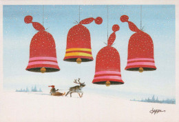 Feliz Año Navidad Vintage Tarjeta Postal CPSM #PBN375.ES - New Year