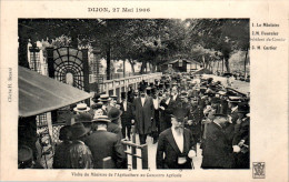 Dijon Visite Du Ministre De L'Agriculture Au Concours Agricole 27 Mai 1906 Côte-d'Or Cpa Non Ecrite Au Dos En TB.Etat - Dijon