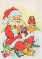 PAPÁ NOEL Feliz Año Navidad Vintage Tarjeta Postal CPSM #PBL380.ES - Santa Claus