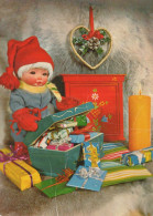 Buon Anno Natale GNOME Vintage Cartolina CPSM #PAY521.IT - New Year