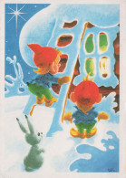 Buon Anno Natale BAMBINO Vintage Cartolina CPSM #PAY788.IT - New Year