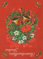Buon Anno Natale BELL Vintage Cartolina CPSM #PAW439.IT - Nouvel An