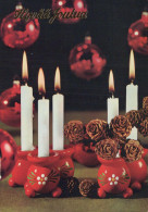 Buon Anno Natale CANDELA Vintage Cartolina CPSM #PAV833.IT - New Year