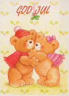 Buon Anno Natale ORSACCHIOTTO Vintage Cartolina CPSM #PAU891.IT - New Year
