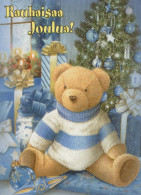 Buon Anno Natale ORSACCHIOTTO Vintage Cartolina CPSM #PAU828.IT - New Year