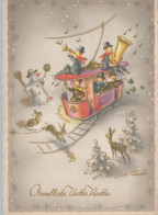 Buon Anno Natale Vintage Cartolina CPSM #PAU084.IT - Nieuwjaar