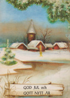 Buon Anno Natale Vintage Cartolina CPSM #PAT153.IT - Nieuwjaar