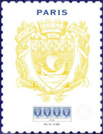 Affiche De PARIS - PHILEX 2024   Les Armoiries De La Ville De Paris - 1941 - Stamps