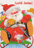 BABBO NATALE Natale Vintage Cartolina CPSM #PAK725.IT - Kerstman