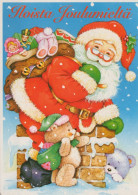 BABBO NATALE Natale Vintage Cartolina CPSM #PAJ756.IT - Kerstman
