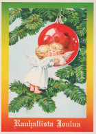 ANGELO Buon Anno Natale Vintage Cartolina CPSM #PAJ350.IT - Engelen