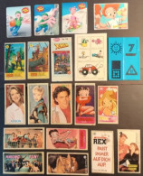 Lot Of 20 Different Bubble Gum Stickers X-MEN POCAHONTAS WINX KOMMISSAR REX BETTY BOOP HUBBA BUBBA AND MORE - Other & Unclassified