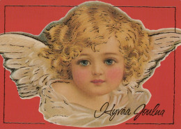 ANGELO Buon Anno Natale Vintage Cartolina CPSM #PAH275.IT - Angeli