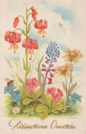 FLOWERS Vintage Ansichtskarte Postkarte CPA #PKE513.DE - Flowers