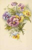 FLOWERS Vintage Ansichtskarte Postkarte CPA #PKE573.DE - Flowers