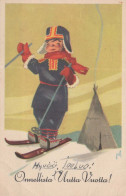 Neujahr Weihnachten KINDER Vintage Ansichtskarte Postkarte CPSMPF #PKD803.DE - New Year
