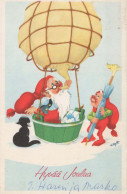 Neujahr Weihnachten GNOME Vintage Ansichtskarte Postkarte CPSMPF #PKD865.DE - Nieuwjaar