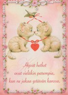 KATZE MIEZEKATZE Tier Vintage Ansichtskarte Postkarte CPSM #PBQ980.DE - Chats