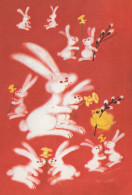 OSTERN KANINCHEN Vintage Ansichtskarte Postkarte CPSM #PBO560.DE - Easter