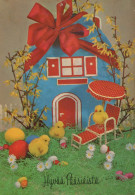 OSTERN HUHN EI Vintage Ansichtskarte Postkarte CPSM #PBO811.DE - Easter