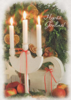 Neujahr Weihnachten KERZE Vintage Ansichtskarte Postkarte CPSM #PBN628.DE - New Year