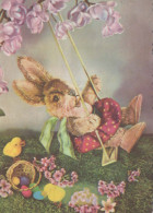 OSTERN KANINCHEN Vintage Ansichtskarte Postkarte CPSM #PBO373.DE - Easter