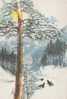 Neujahr Weihnachten Vintage Ansichtskarte Postkarte CPSM #PBN066.DE - Nouvel An