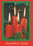 Neujahr Weihnachten KERZE Vintage Ansichtskarte Postkarte CPSM #PBN749.DE - New Year