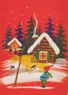 Neujahr Weihnachten KINDER Vintage Ansichtskarte Postkarte CPSM #PBM359.DE - Nouvel An