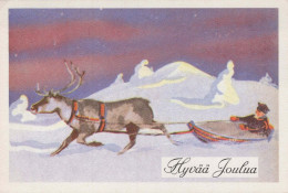 Neujahr Weihnachten GNOME Vintage Ansichtskarte Postkarte CPSM #PBL715.DE - Nouvel An