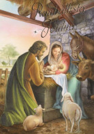 Vergine Maria Madonna Gesù Bambino Natale Religione Vintage Cartolina CPSM #PBP821.IT - Vergine Maria E Madonne