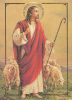 CRISTO SANTO Cristianesimo Religione Vintage Cartolina CPSM #PBP757.IT - Gesù