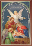 ANGELO Natale Vintage Cartolina CPSM #PBP565.IT - Engelen