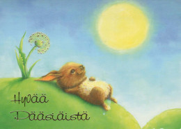PASQUA CONIGLIO Vintage Cartolina CPSM #PBO561.IT - Easter