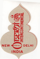 New Delhi - Intercontinental Hotel - & Hotel, Label - Etiquettes D'hotels