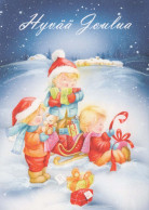 Buon Anno Natale BAMBINO Vintage Cartolina CPSM #PBM216.IT - New Year
