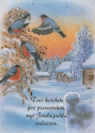 Buon Anno Natale UCCELLO Vintage Cartolina CPSM #PBM683.IT - New Year