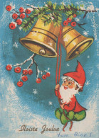 Buon Anno Natale GNOME Vintage Cartolina CPSM #PBL716.IT - New Year