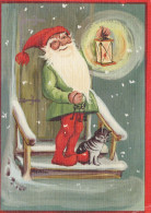 BABBO NATALE Buon Anno Natale Vintage Cartolina CPSM #PBL450.IT - Kerstman