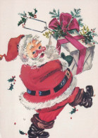BABBO NATALE Buon Anno Natale Vintage Cartolina CPSM #PBL383.IT - Kerstman