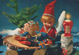 Buon Anno Natale BAMBINO Vintage Cartolina CPSM #PBB006.IT - Nouvel An